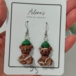 Coffee Cup Bear Earrings